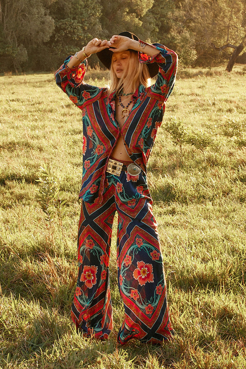 NEW Silk Satin Wide Leg Pants - Chasing Unicorns