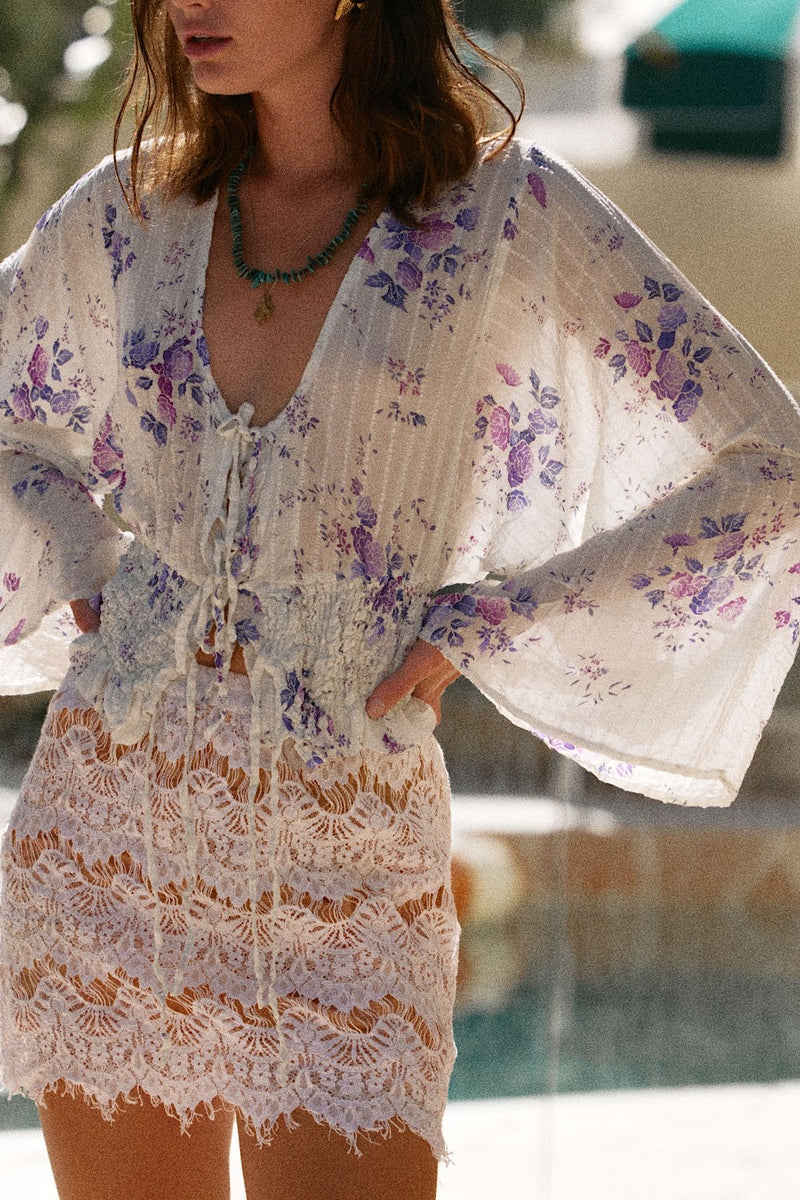 Paint The Town Red Lace Mini Skirt - Chasing Unicorns