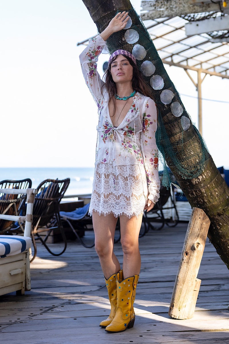 Paint The Town Red Lace Mini Skirt - Chasing Unicorns