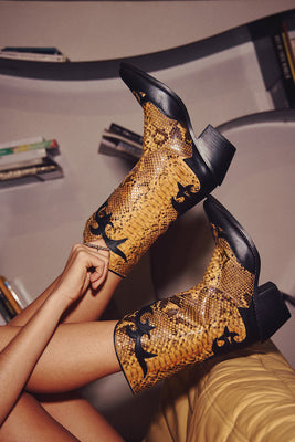Rattlesnake Leather Boots