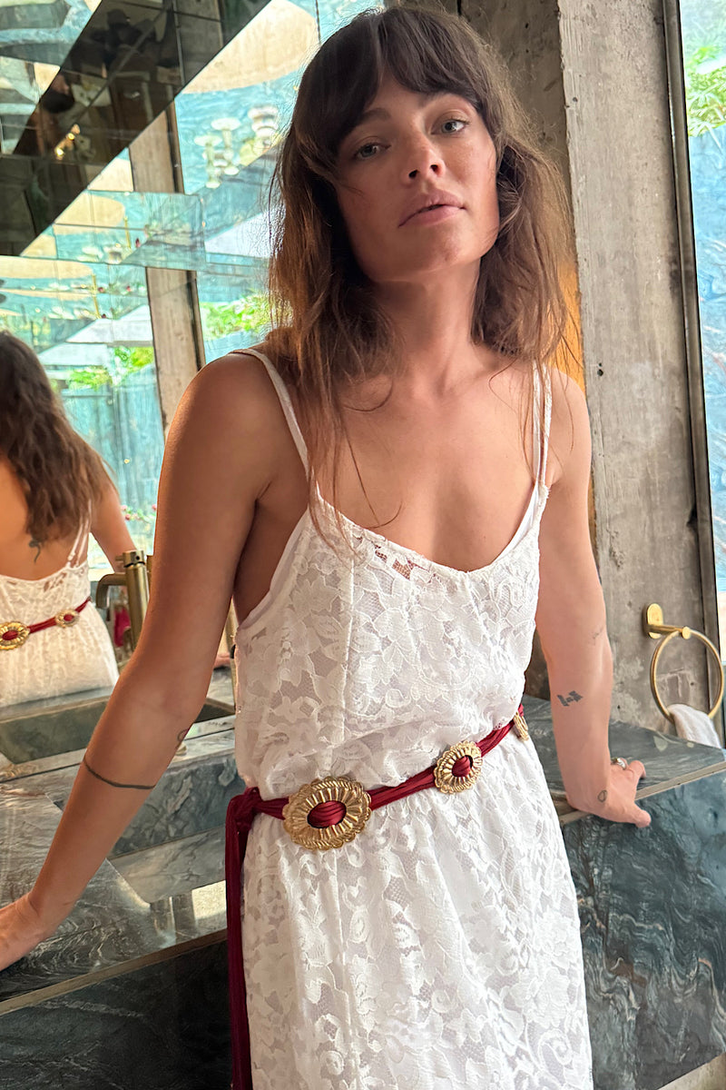 Read Leatger + Hand Cast Concho Belt - Chasing Unicorns