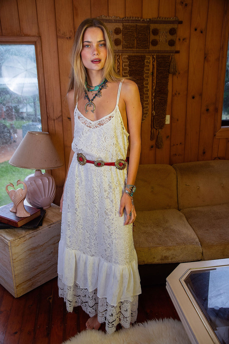 Red Leather + Hand Cast Concho Belt - Chasing Unicorns