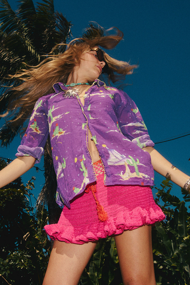 Satisfy My Soul Crochet Skirt - Cherry - Chasing Unicorns