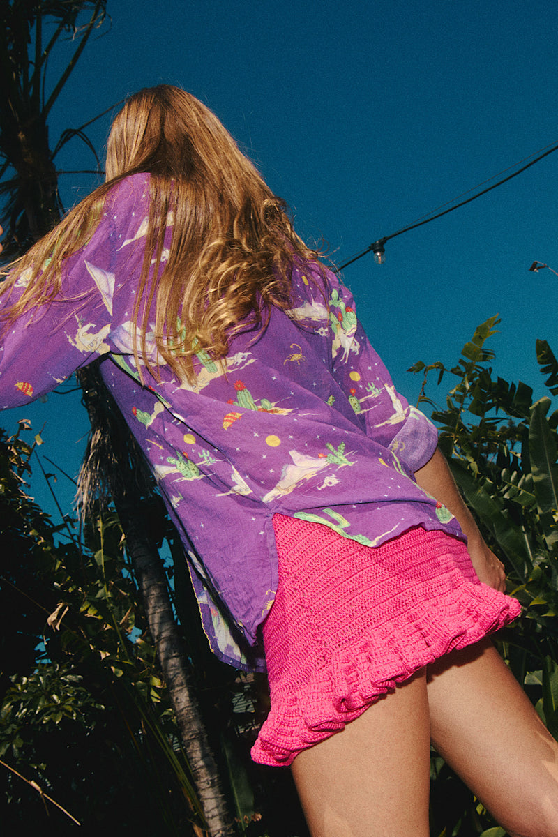 Satisfy My Soul Crochet Skirt - Cherry - Chasing Unicorns