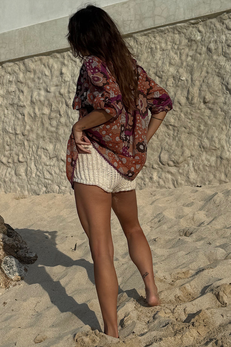 Strange Melody Crochet Micro Shorts - Chasing Unicorns