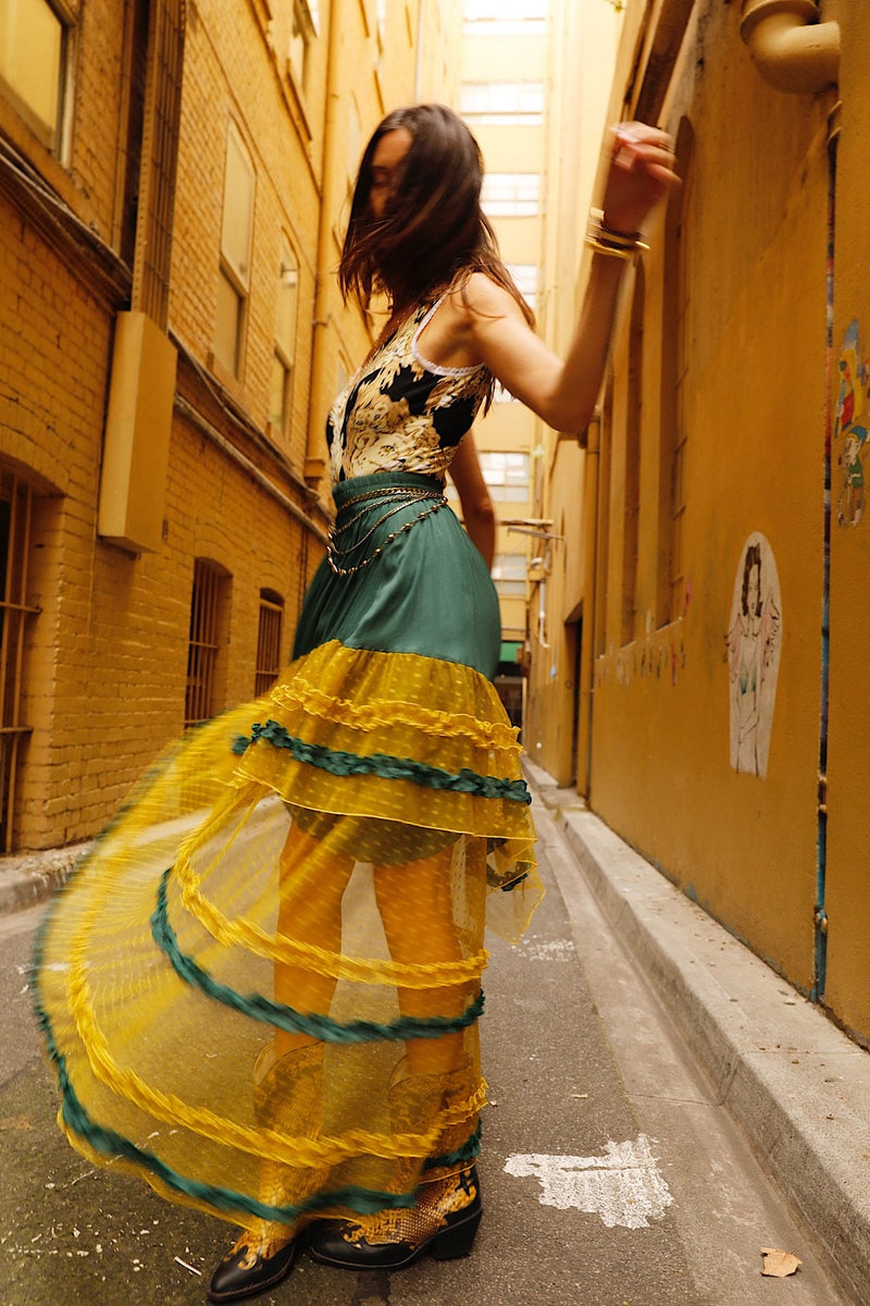 Sunshine Tulle Skirt - Forest - Chasing Unicorns
