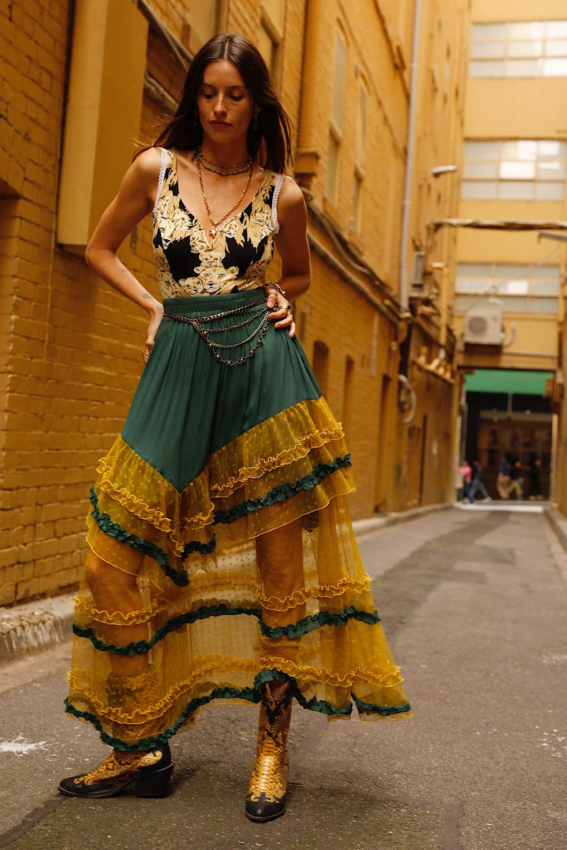 Sunshine Tulle Skirt - Forest - Chasing Unicorns