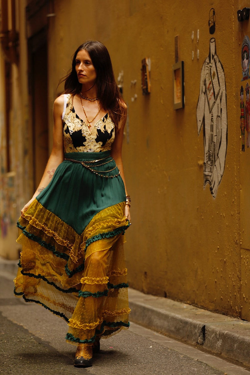 Sunshine Tulle Skirt - Forest - Chasing Unicorns