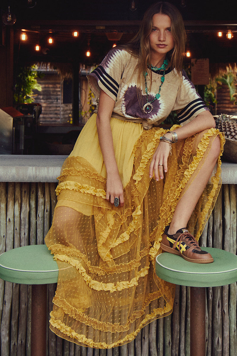Sunshine Tulle Skirt - Mustard - Chasing Unicorns