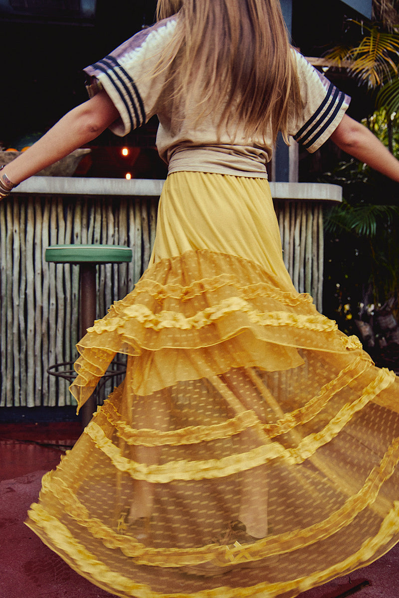 Sunshine Tulle Skirt - Mustard - Chasing Unicorns