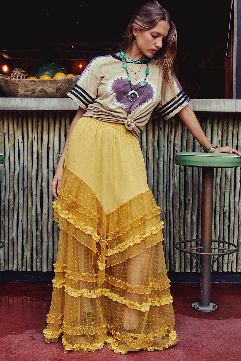 Sunshine Tulle Skirt - Mustard - Chasing Unicorns