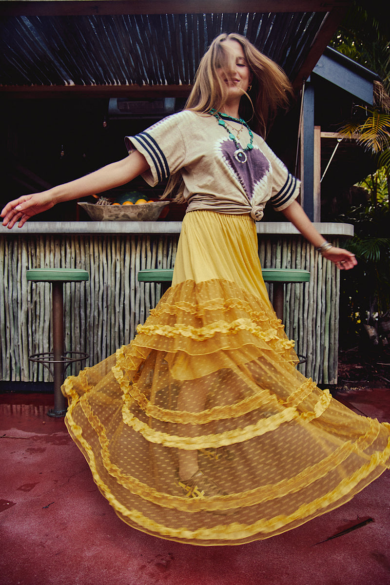 Sunshine Tulle Skirt - Mustard - Chasing Unicorns