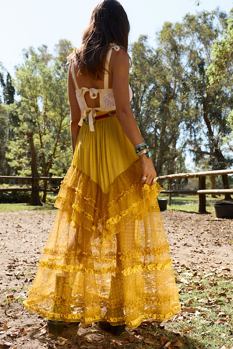 Sunshine Tulle Skirt - Mustard - Chasing Unicorns
