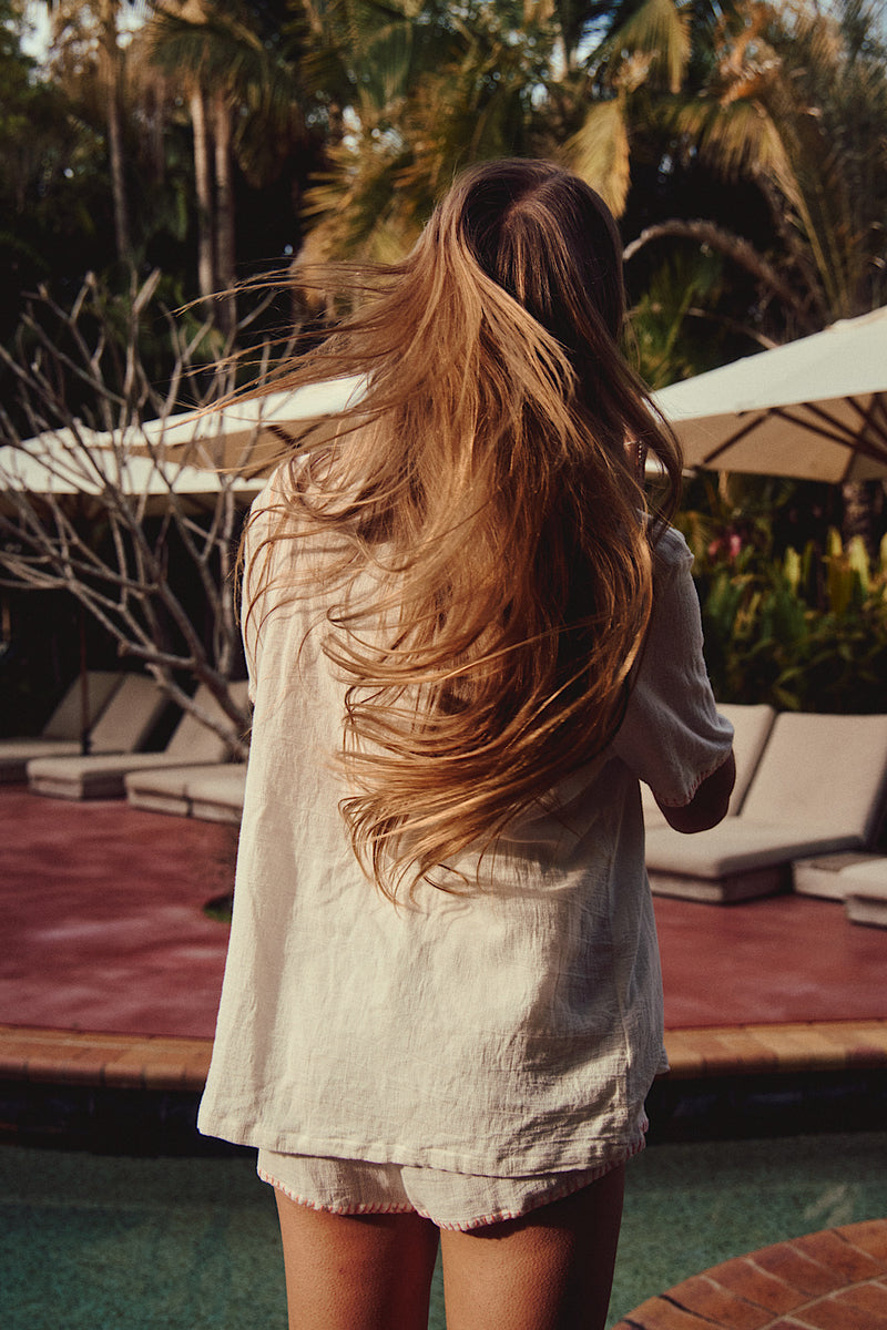 Sweet Jane Embroidered Gauze Shirt - Chasing Unicorns