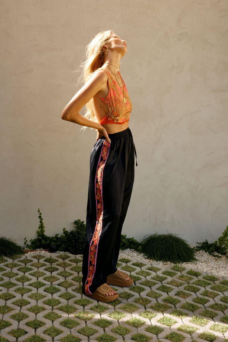 That’s What I Like Silk Satin Relaxed Pants - Chasing Unicorns