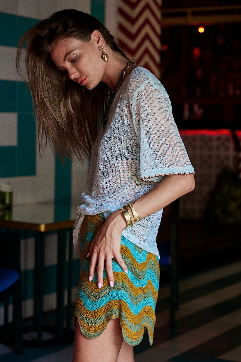 Water of Love Cotton Weave T-Shirt - Chasing Unicorns