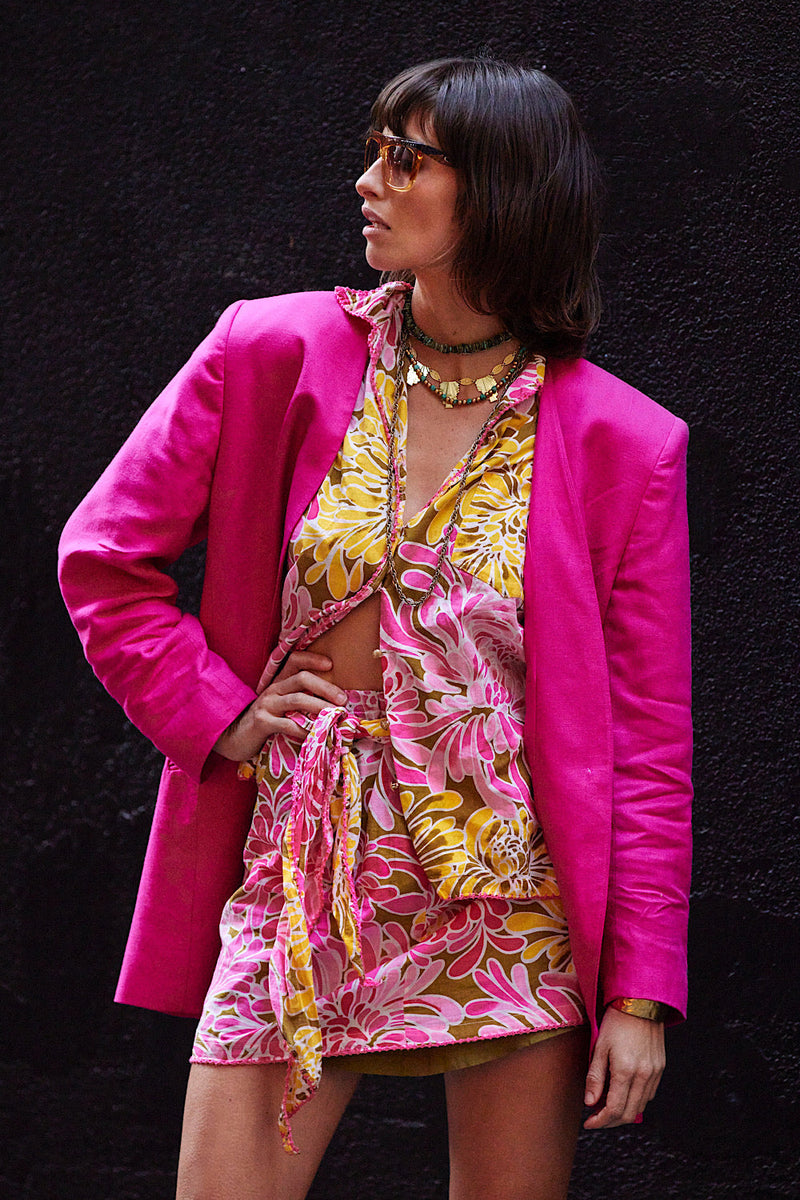 When I Come Around Cotton Gauze Short Sleeve Shirt - Chasing Unicorns