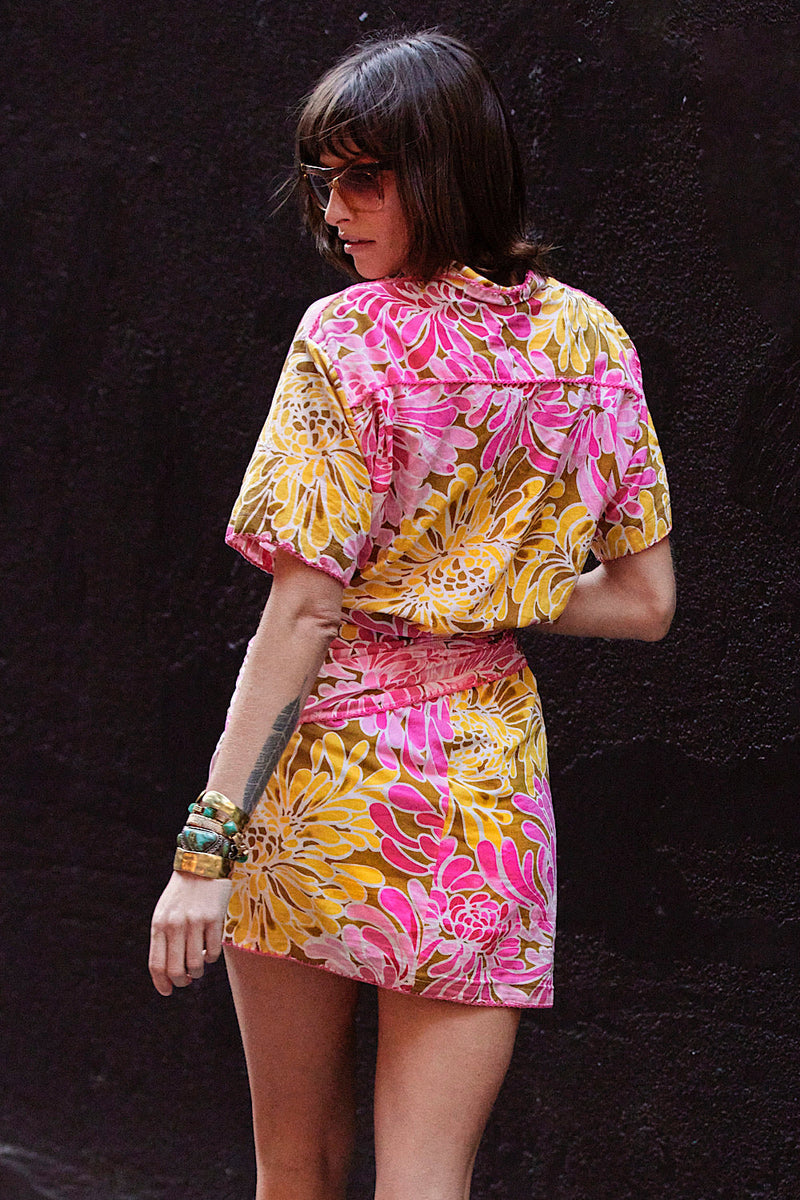 When I Come Around Cotton Gauze Short Sleeve Shirt - Chasing Unicorns