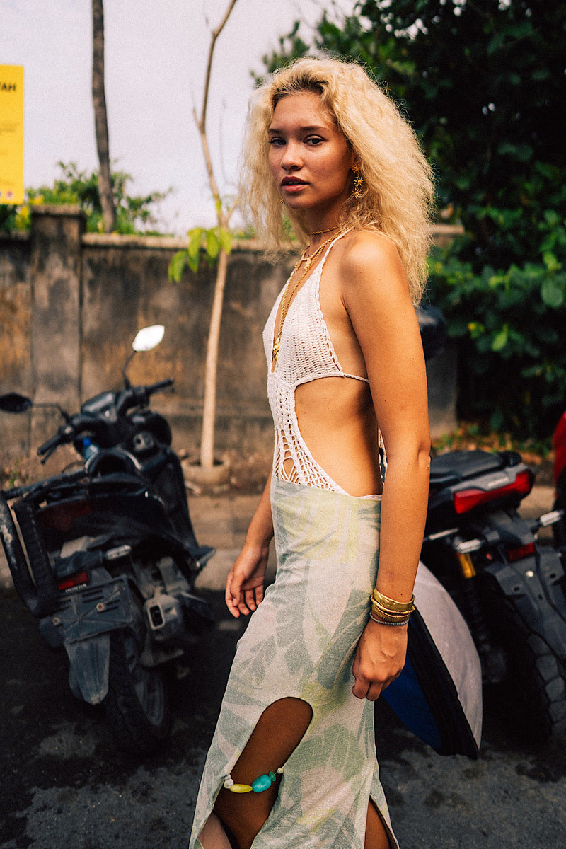 Willing And Able Crochet One Piece - Cream - Chasing Unicorns