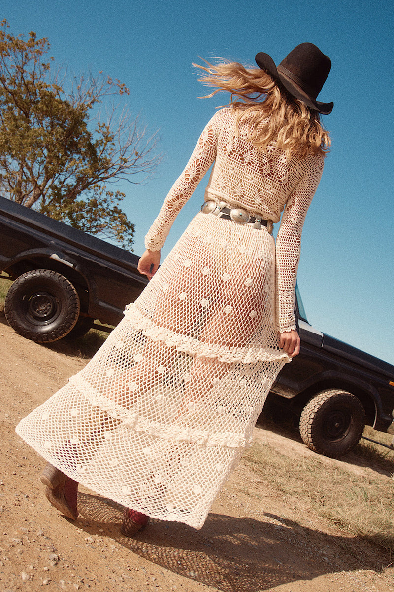 Wish You Were Here Crochet Maxi Dress - Chasing Unicorns