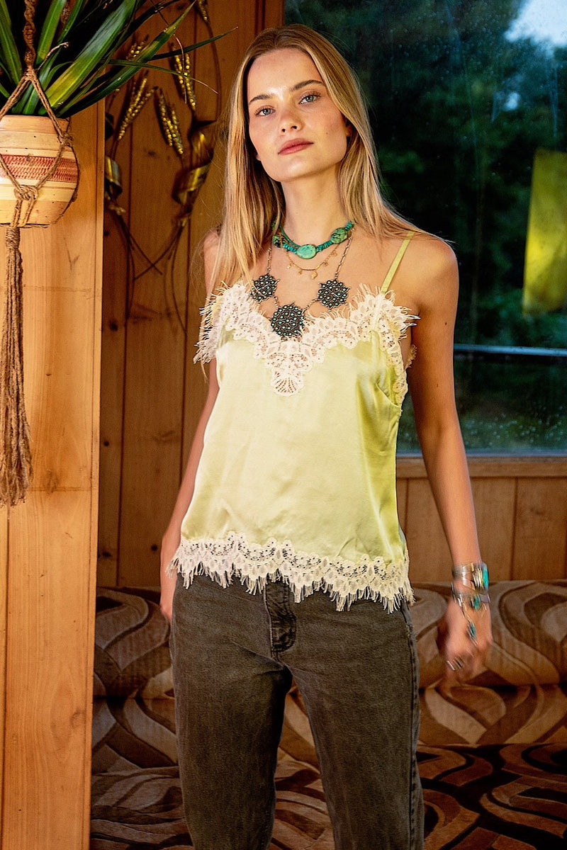 You Belong To Me Silk + Lace Camisole - Chasing Unicorns