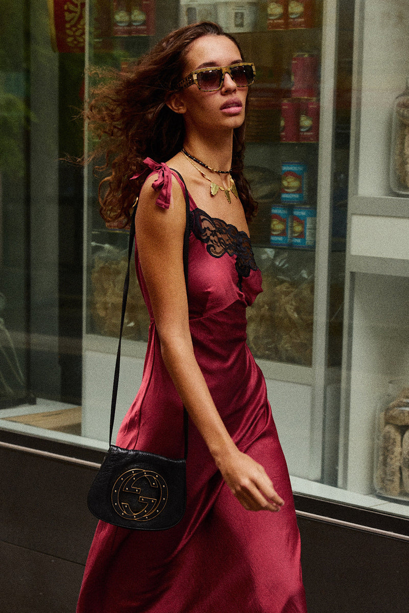 A Place In The Sun Silk Satin + Lace Maxi Slip Dress - Chasing Unicorns