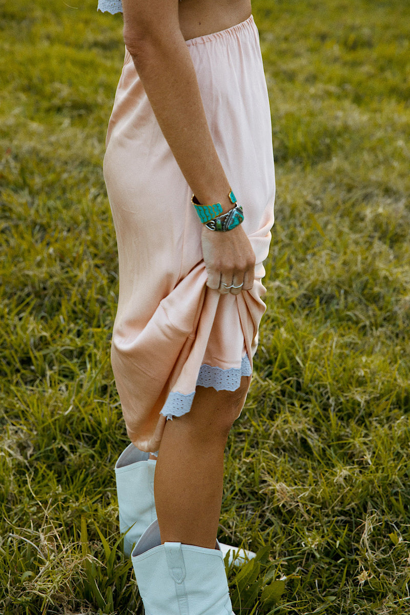 Ain’t No Sunshine Silk Satin + Lace Slip Set - Chasing Unicorns