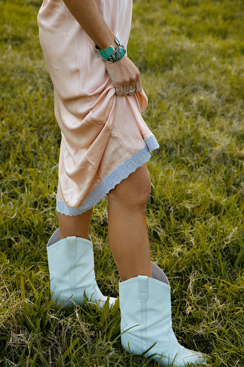 Ain’t No Sunshine Silk Satin + Lace Slip Set - Chasing Unicorns