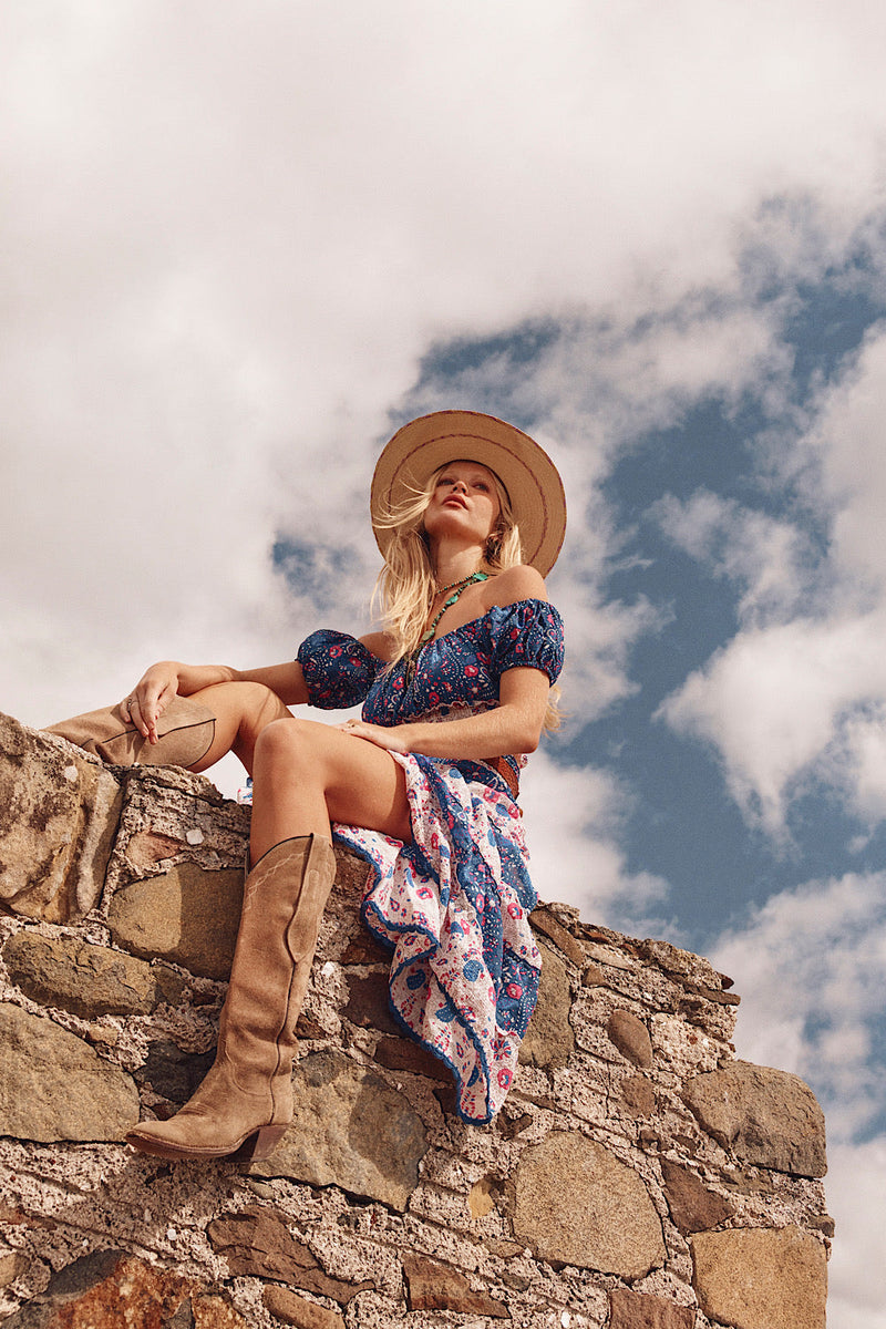 Angel From Montgomery Cotton Gauze Crop + Midi Skirt - Chasing Unicorns