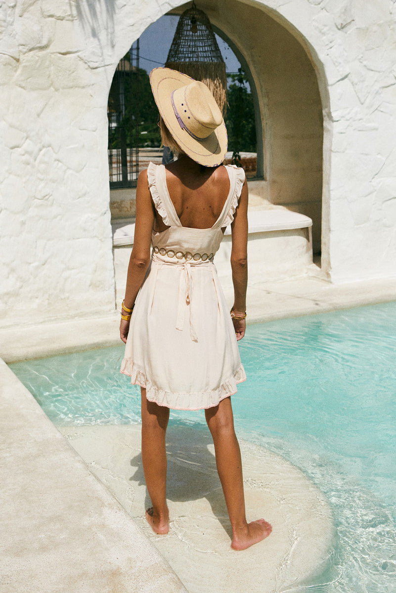 Angel Silk Crepe Slip Mini Dress - Chasing Unicorns