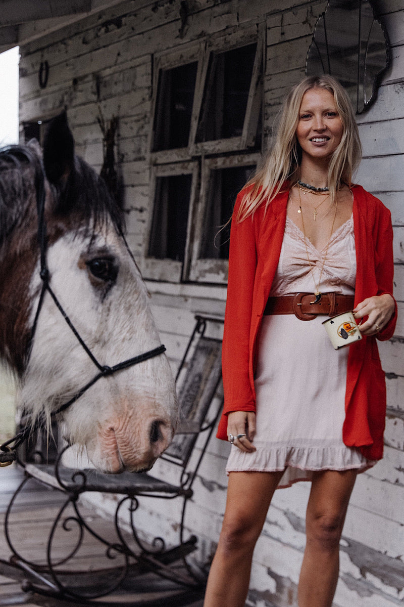 Angel Silk Crepe Slip Mini Dress - Chasing Unicorns