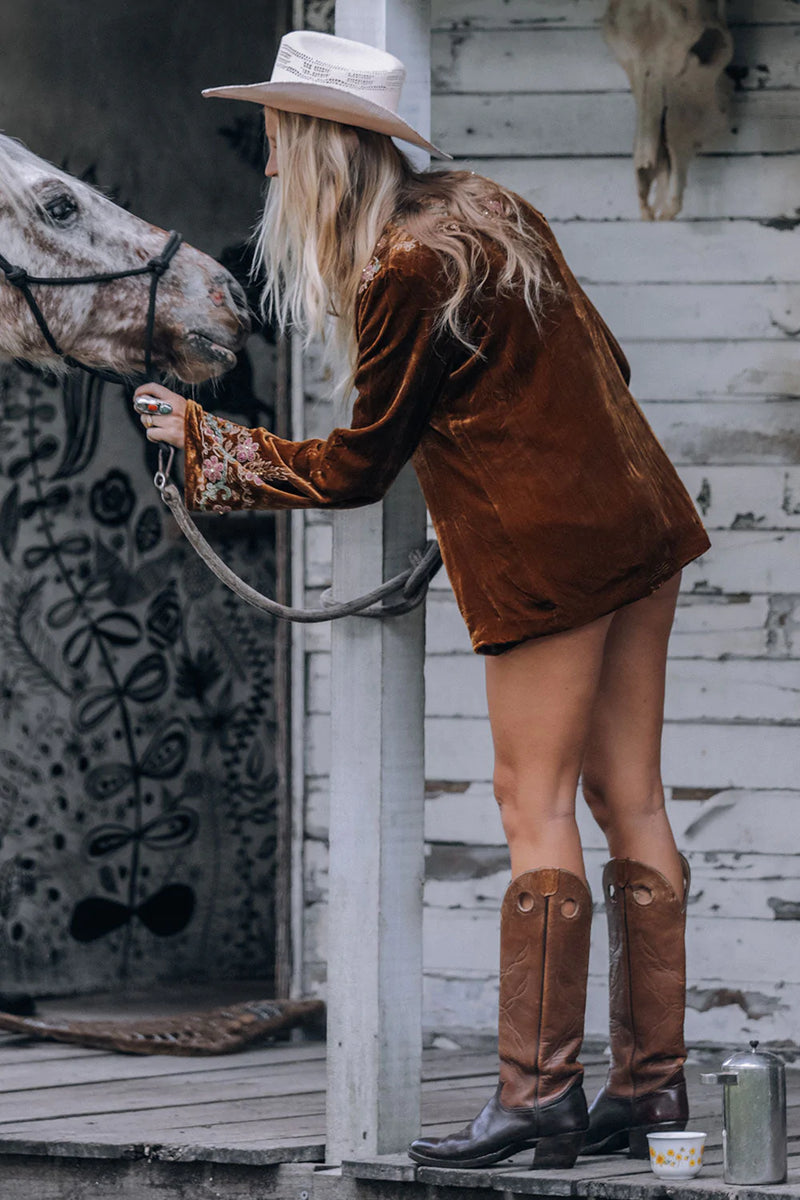 Black Magic Woman Jacket - Toffee - Chasing Unicorns