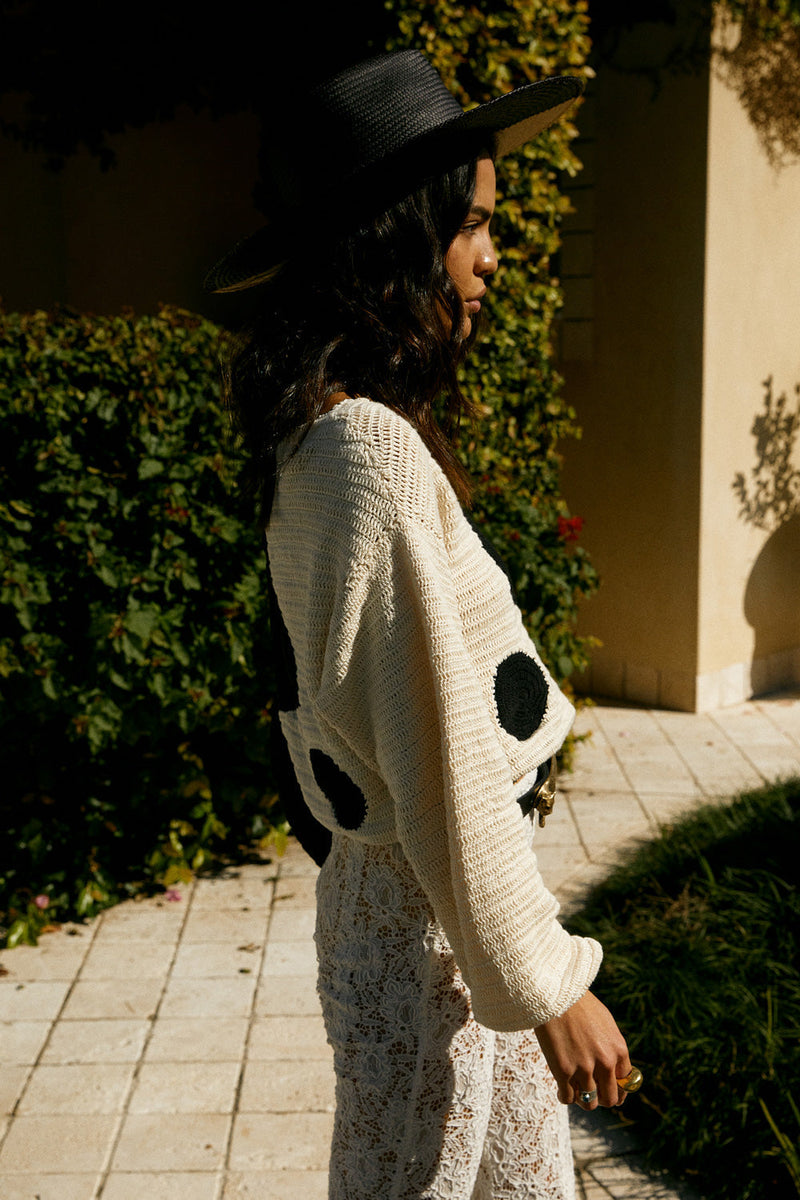 Black Summer Hand Crochet Jumper - Chasing Unicorns