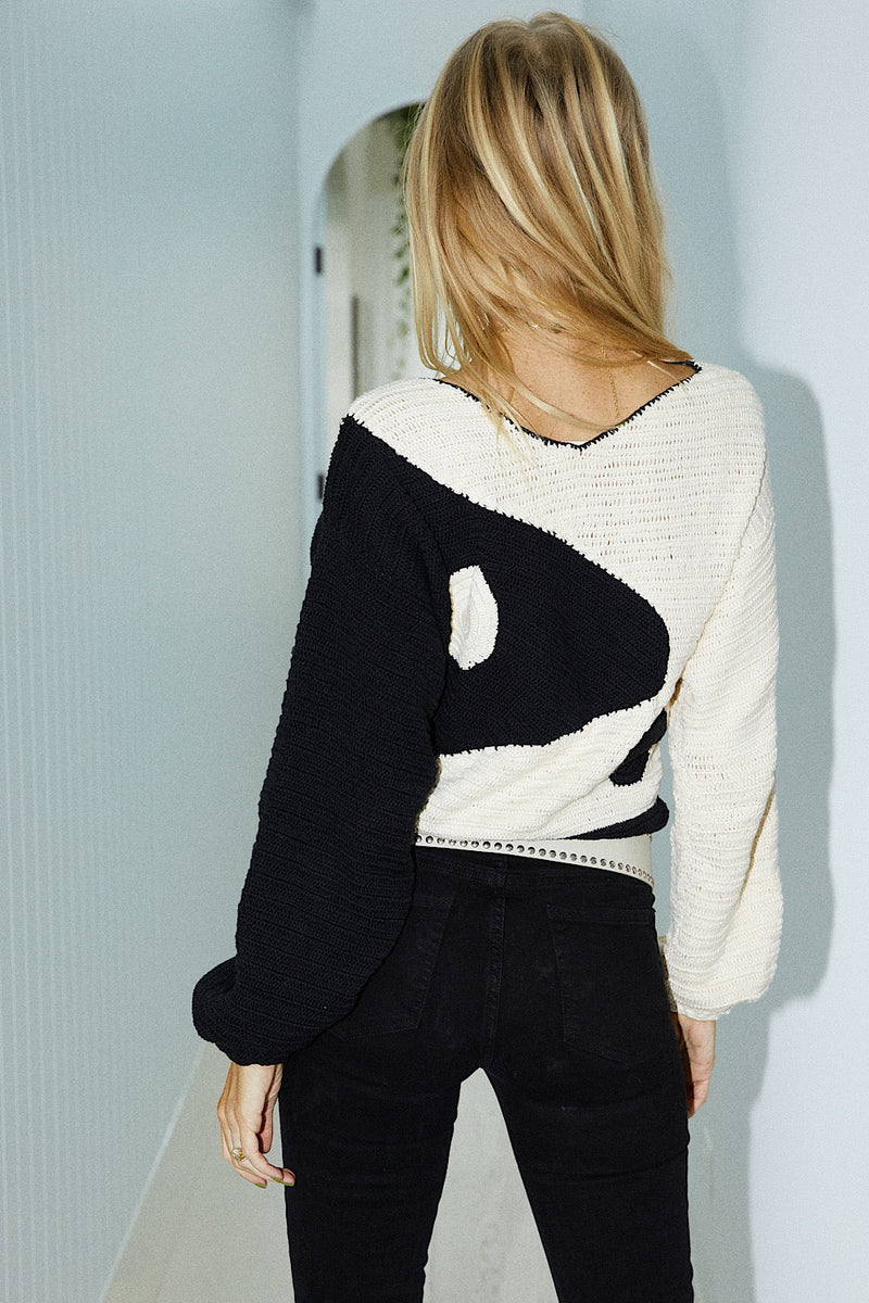 Black Summer Hand Crochet Jumper - Chasing Unicorns