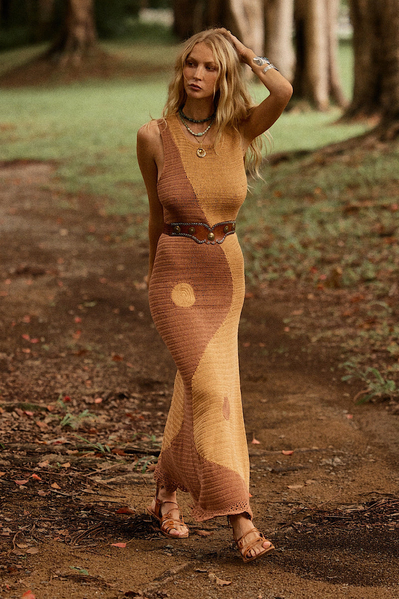 Black Summer Hand Crochet Maxi Dress - Sand - Chasing Unicorns