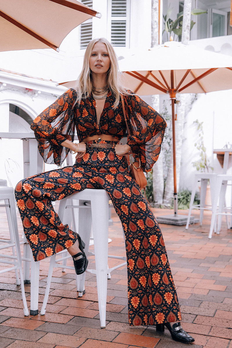 Bold As Love Linen Pants - Paisley - Chasing Unicorns