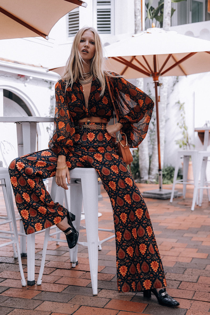 Bold As Love Linen Pants - Paisley - Chasing Unicorns