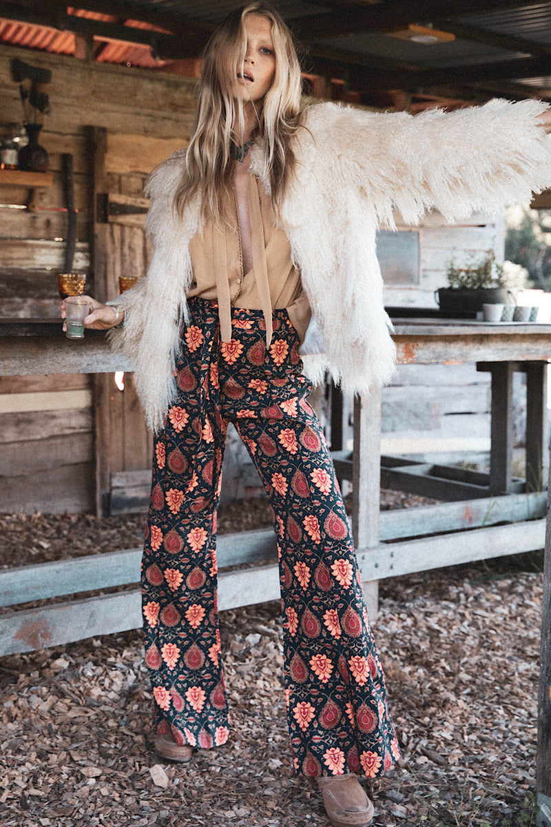 Bold As Love Linen Pants - Paisley - Chasing Unicorns