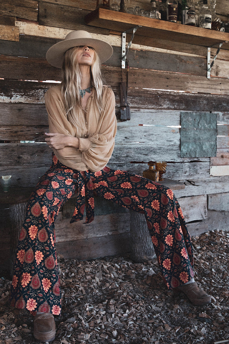 Bold As Love Linen Pants - Paisley - Chasing Unicorns