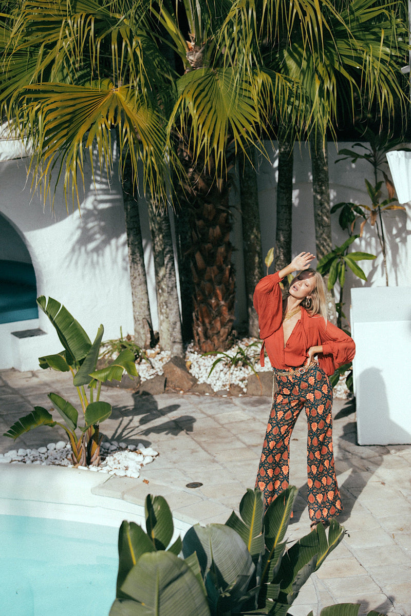 Bold As Love Linen Pants - Paisley - Chasing Unicorns