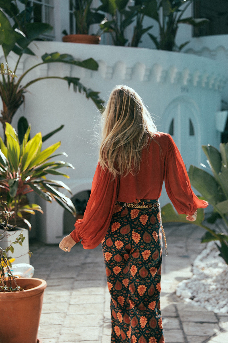 Bold As Love Linen Pants - Paisley - Chasing Unicorns