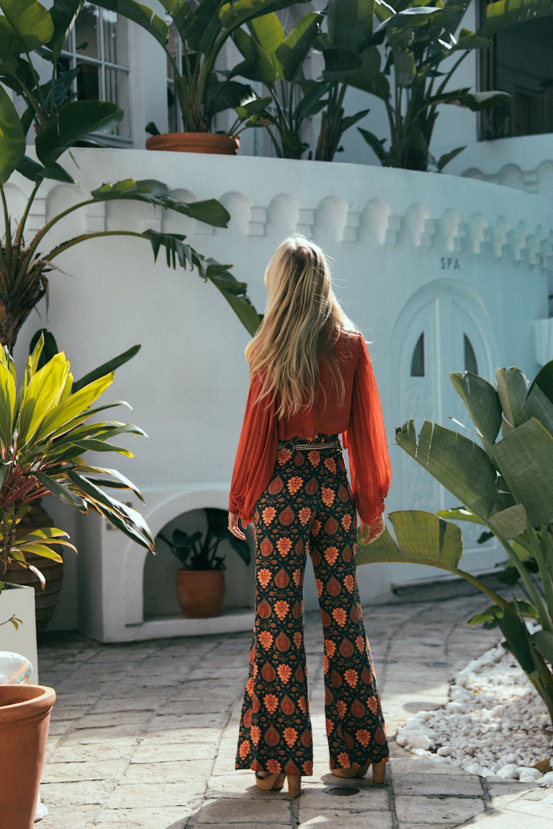 Bold As Love Linen Pants - Paisley - Chasing Unicorns
