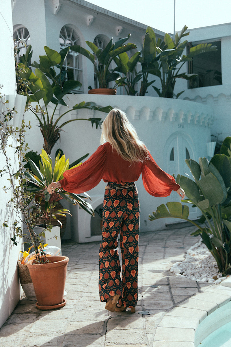 Bold As Love Linen Pants - Paisley - Chasing Unicorns