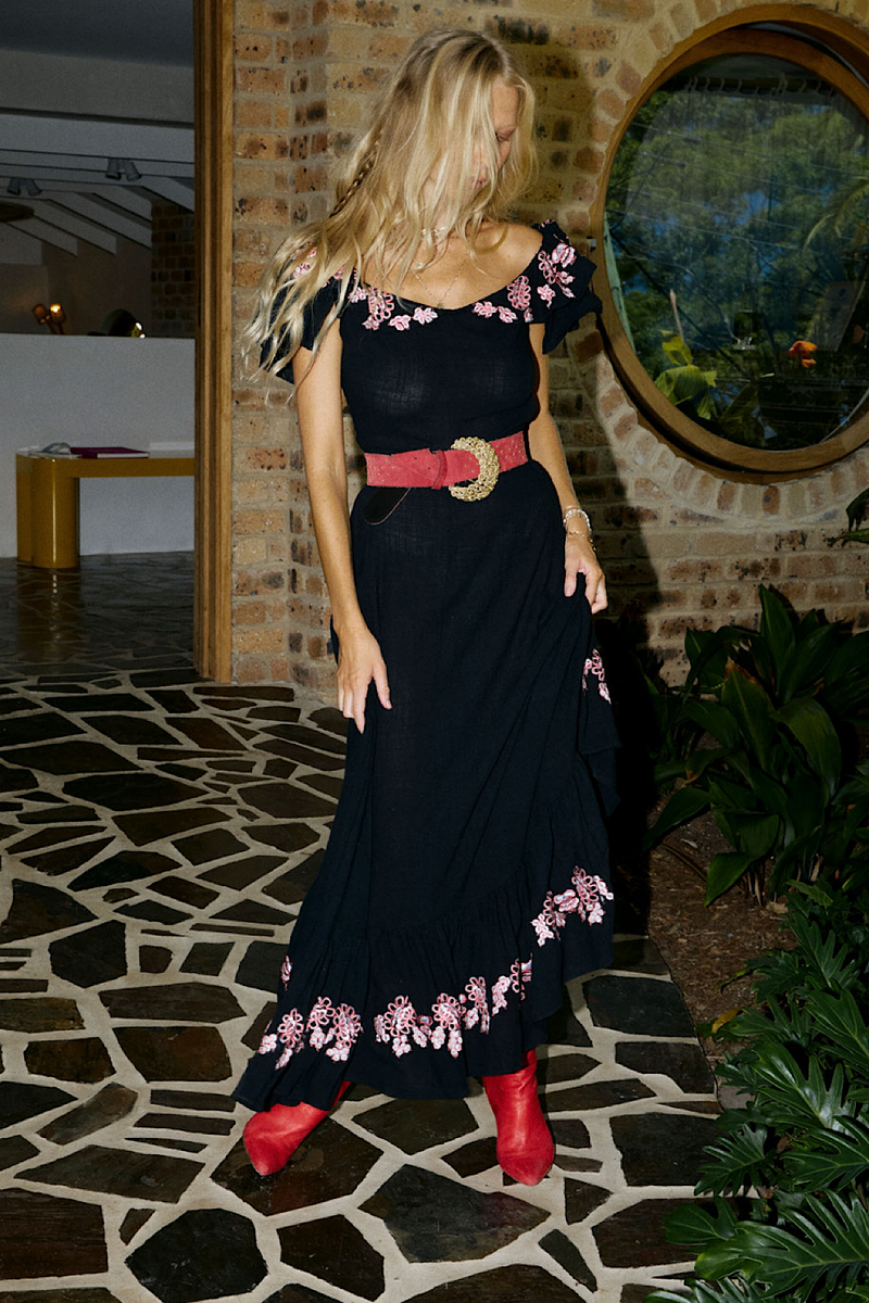 Bonita Maxi Dress - Black - Chasing Unicorns