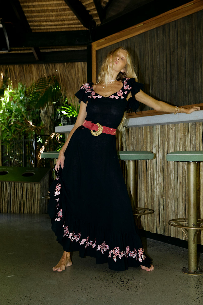 Bonita Maxi Dress - Black - Chasing Unicorns