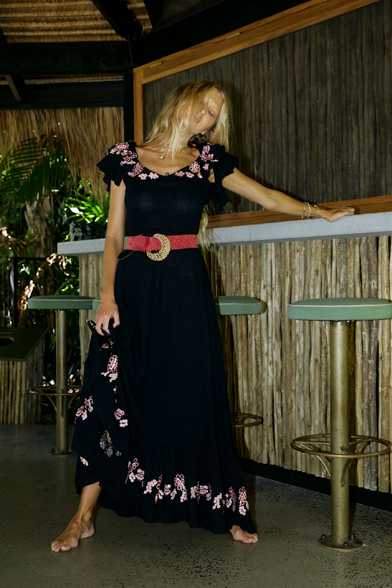 Bonita Maxi Dress - Black - Chasing Unicorns