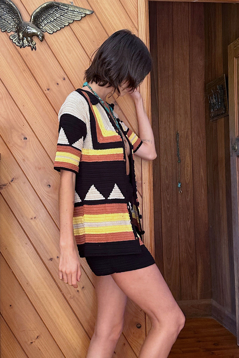 Brilliant Disguise Crochet Shirt - Chasing Unicorns