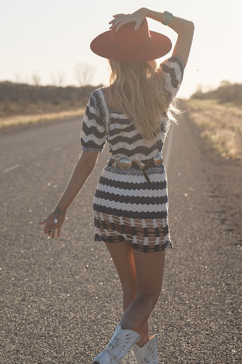 By The Time I Get To Phoenix Crochet Mini Dress - Chasing Unicorns