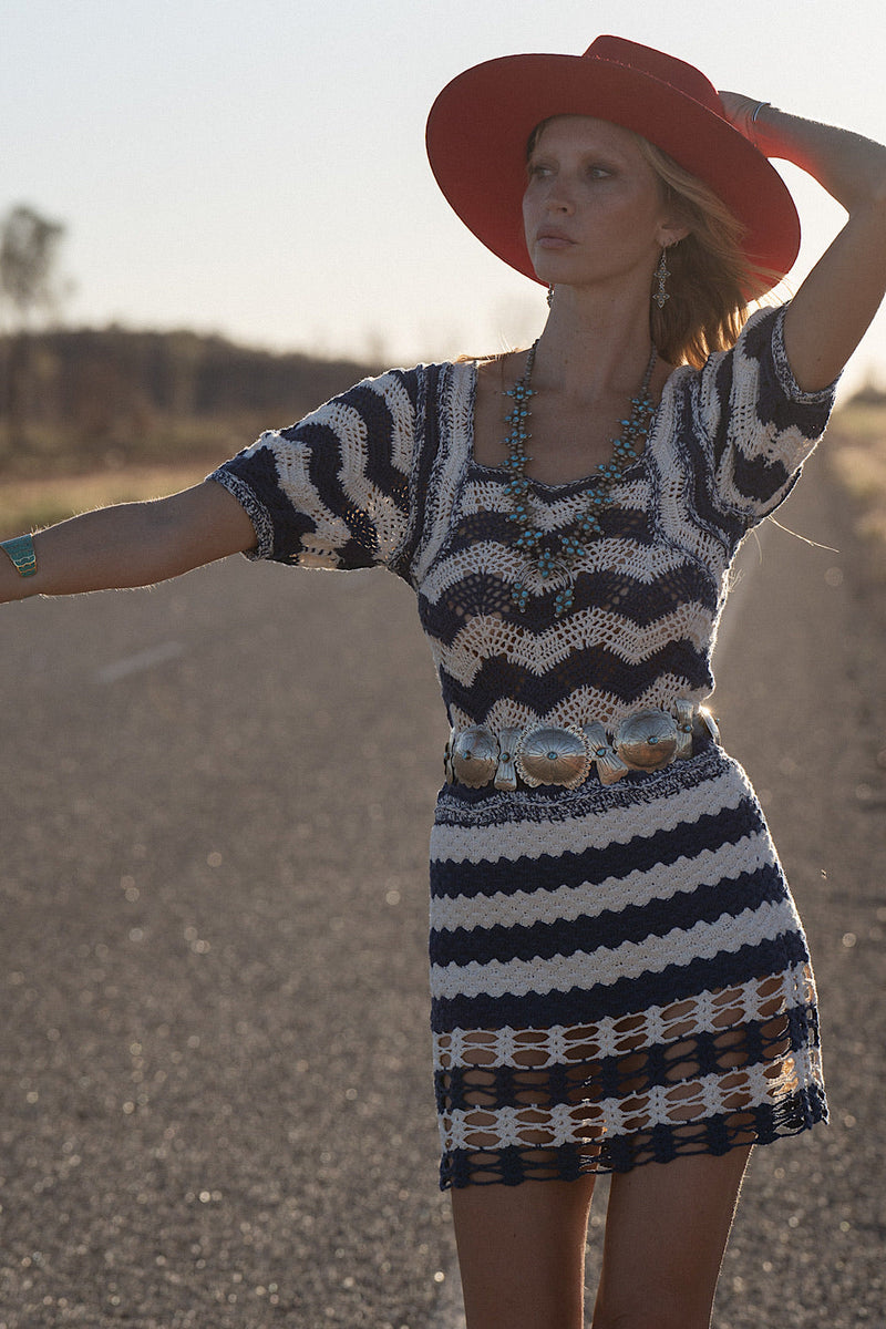 By The Time I Get To Phoenix Crochet Mini Dress - Chasing Unicorns