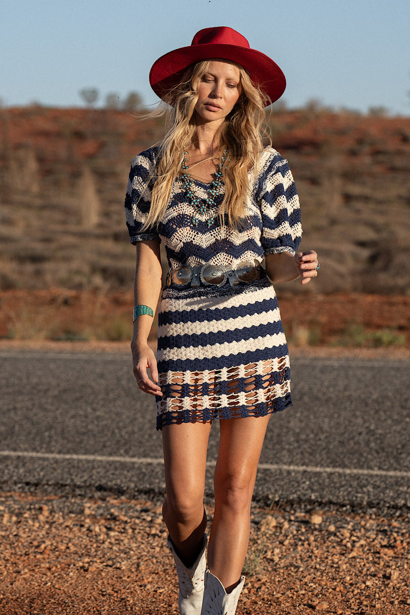 By The Time I Get To Phoenix Crochet Mini Dress - Chasing Unicorns